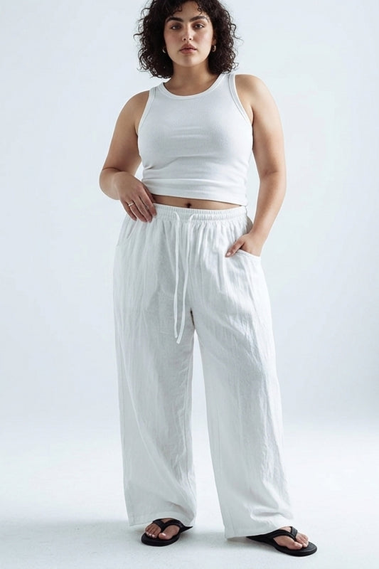 Alari pants-white